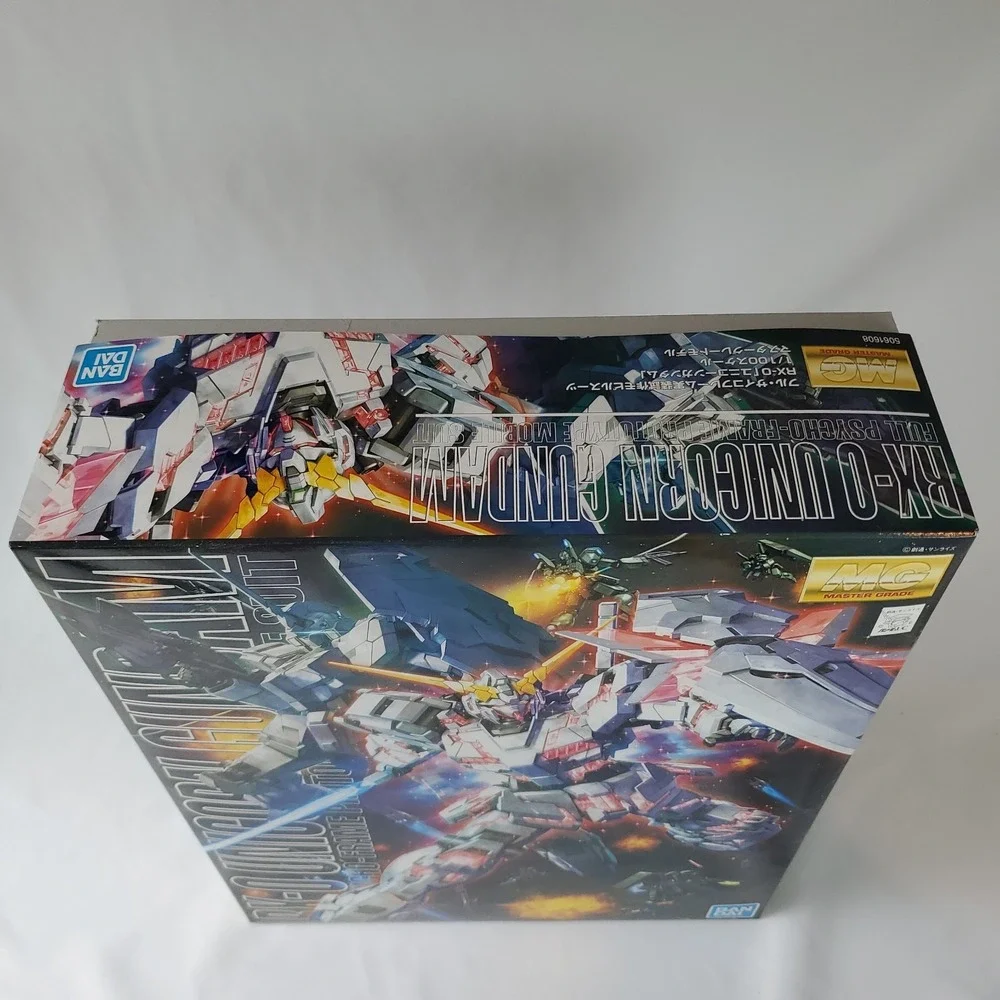 Bandai MG 1/100 RX-0 Unicorn Gundam Psycho-Frame Prototype 2007 OPEN BOX
